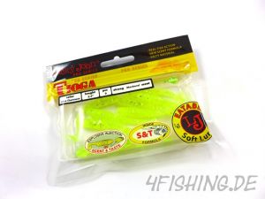 Lucky John Pro Series TIOGA in 2,4" (6,1 cm) in LIME CHARTREUSE - der Barsch- & Forellenkiller!!!