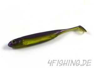 Fisch Arrow Flash J Shad in 3 Inch (ca. 8 cm) #05 PURPLE WEENIE / SILVER