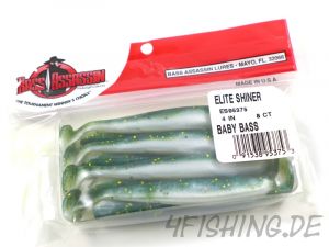 Bass Assassin ELITE SHINER in 4" Farbe BABY BASS