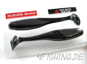 Big Bite Baits 7" SUICIDE SHAD in BLACK