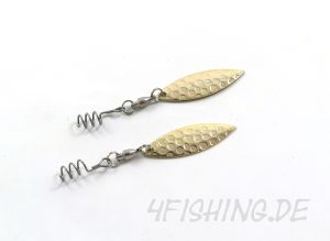 CAMO BLADE SPINS WILLOW BLÄTTER je 2 Stück in Silber oder Gold