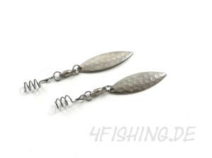 CAMO BLADE SPINS WILLOW BLÄTTER je 2 Stück in Silber oder Gold