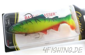 BASS HARASSER in 8" bzw. 20,5 cm in YELLOW FIRETIGER (NEW) by CASTAIC