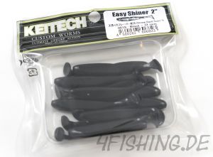 KEITECH Easy Shiner BLACK in 2" - aromatisierter Topgummi aus Japan