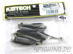 KEITECH Easy Shiner BLACK SHINER in 2" - aromatisierter Topgummi aus Japan