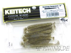 KEITECH Swing Impact in 2 Inch GOLD FLASH MINNOW