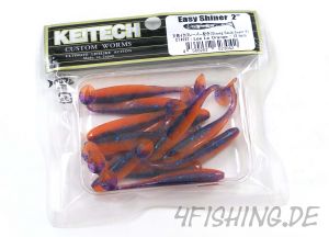 KEITECH Easy Shiner LEE LA ORANGE in 2" - aromatisierter Topgummi aus Japan