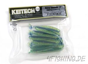 KEITECH Easy Shiner LIME BLUE in 2" - aromatisierter Topgummi aus Japan