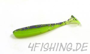 KEITECH Easy Shiner PURPLE CHARTREUSE (BA-EDITION) in 2" - aromatisierter Topgummi aus Japan