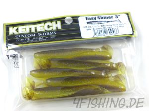 KEITECH Easy Shiner ELECTRIC BLUEGILL in 3" - aromatisierter Topgummi aus Japan