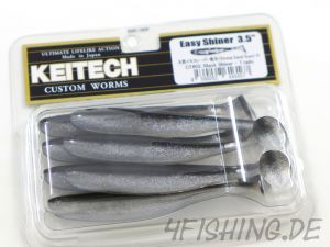 KEITECH Easy Shiner BLACK SHINER in 3,5" - Topgummi aus Japan