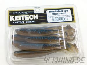 KEITECH Easy Shiner BLUE BACK CINNAMON in 3,5" - Topgummi aus Japan