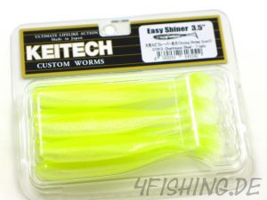 KEITECH Easy Shiner CHARTREUSE SHAD in 3,5" - Topgummi aus Japan