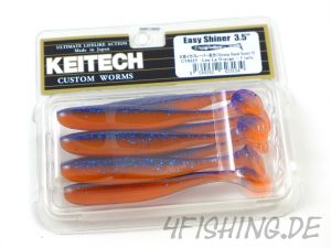 KEITECH Easy Shiner LEE LA ORANGE in 3,5" - Topgummi aus Japan