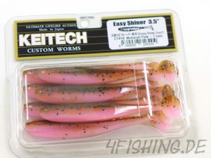 KEITECH Easy Shiner MOTOROIL / PINK in 3,5" - Topgummi aus Japan