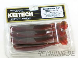 KEITECH Easy Shiner SCUPPERNONG / RED in 3,5" - Topgummi aus Japan