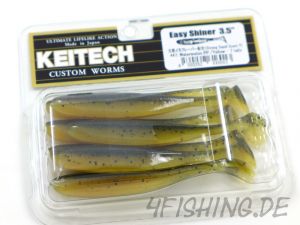 KEITECH Easy Shiner WATERMELON PP. / YELLOW in 3,5" - Topgummi aus Japan