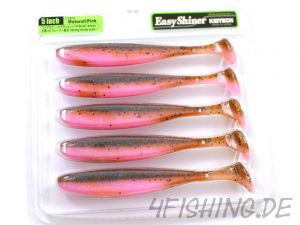 KEITECH Easy Shiner MOTOROIL / PINK in 5" - aromatisierter Topgummi aus Japan