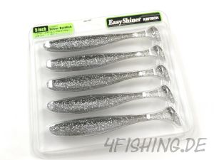 KEITECH Easy Shiner SILVER BAITFISH in 5" - aromatisierter Topgummi aus Japan