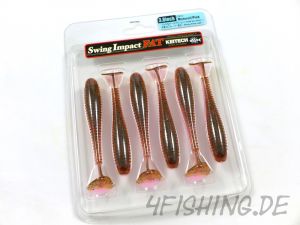 KEITECH FAT Swing Impact in 3.8" - Farbe MOTOROIL / PINK