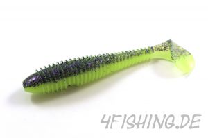 KEITECH FAT Swing Impact in 3.8" - Farbe PURPLE CHARTREUSE (BA-EDITION)