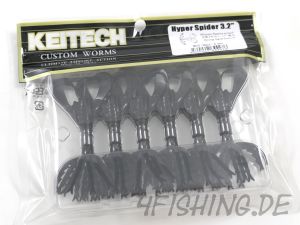 Keitech 3,2" HYPER SPIDER in BLACK