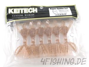 Keitech 3,2" HYPER SPIDER in ELECTRIC SHRIMP