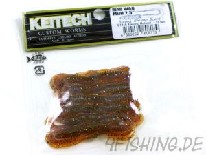 Keitech MAD WAG MINI 2,5" - der Wurmtwister #CT18 ELECTRIC MOTOROIL