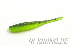 KEITECH Shad Impact PURPLE CHARTREUSE (BA-EDITION) in 2"