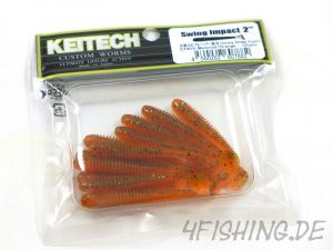 KEITECH Swing Impact in 2 Inch MOTOROIL / ORANGE