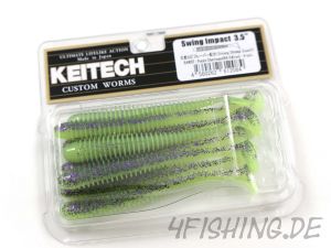 KEITECH Swing Impact in 3,5 Inch PURPLE CHARTREUSE (BA-EDITION)