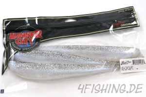 Lunker City Fin-S-Fish in 10" ICE SHAD der Megavertikalgummi