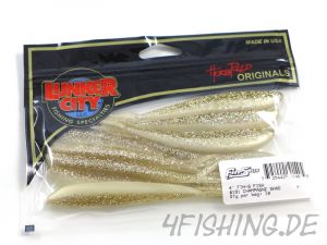 Lunker City Fin-S Fish in 4" CHAMPAGNE SHAD