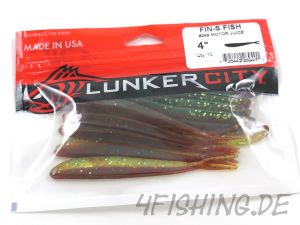 Lunker City Fin-S Fish in 4" MOTOR JUICE