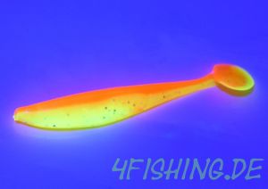 Der SWIMFISH in 3,75" von LUNKER CITY - ATOMIC CHICKEN