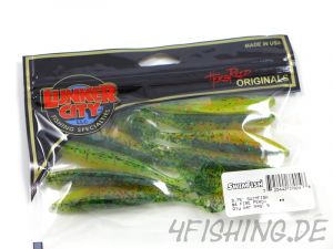 Der SWIMFISH in 3,75" von LUNKER CITY - FIRE PERCH