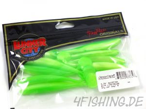 Der SWIMFISH in 3,75" von LUNKER CITY - LIMETREUSE