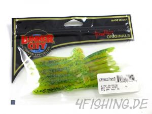 Der SWIMFISH in 2,75" von LUNKER CITY - FIRE PERCH