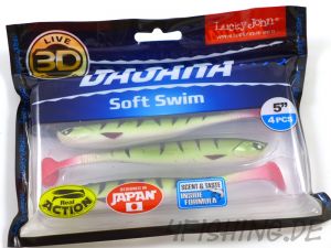 NEUHEIT: Der BASARA SOFT SWIM in 5" (ca. 13,5 cm) von Lucky John in versch. Farben