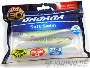 NEUHEIT: Der BASARA SOFT SWIM in 5" (ca. 13,5 cm) von Lucky John in versch. Farben