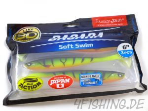 NEUHEIT: Der BASARA SOFT SWIM in 6" (ca. 15,5 cm) von Lucky John in versch. Farben