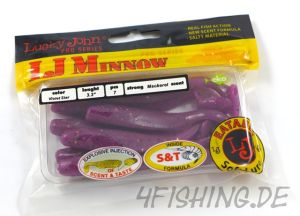 Der LJ-MINNOW in 3,3" (8,4 cm) von Lucky John in VIOLET STAR - Raubfischkiller!!!