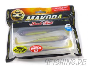 NEUHEIT: Der MAKORA 3D SHAD TAIL in 5" (ca. 12,7 cm) von Lucky John in versch. Farben