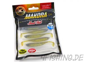 NEUHEIT: Der MAKORA 3D SHAD TAIL in 3" (ca. 7,6 cm) von Lucky John in versch. Farben