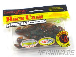 Lucky John ROCK CRAW in 2,8" - das extrem fängige Krebsimitat mit Aroma