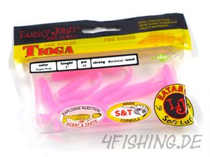 Lucky John Pro Series TIOGA in 2" (5,1 cm) in SUPER PINK - der Barsch- & Forellenkiller!!!