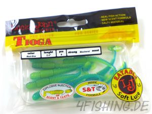 Lucky John Pro Series TIOGA in 2,4" (6,1 cm) in Black Blue - der Barsch- & Forellenkiller!!!