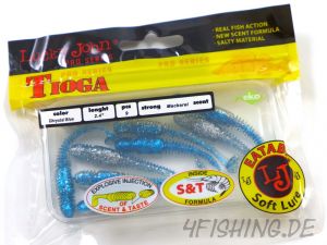 Lucky John Pro Series "TIOGA" in 2,4" (6,1 cm) in T05 CHRYSTAL BLUE - der Barsch- & Forellenkiller!!!