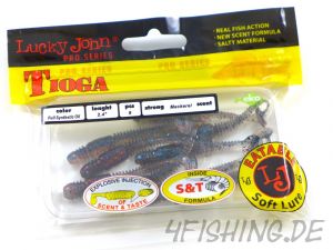 Lucky John Pro Series TIOGA in 2,4" (6,1 cm) in FULL SYNTETIC OIL - der Barsch- & Forellenkiller!!!