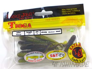 Lucky John Pro Series TIOGA in 2,4" (6,1 cm) in WAKASAGI - der Barsch- & Forellenkiller!!!